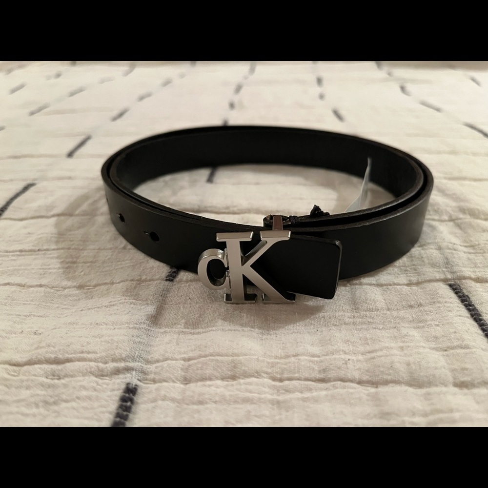 Calvin Klein Black Leather Belt